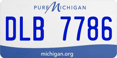 MI license plate DLB7786
