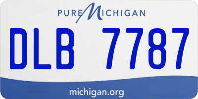MI license plate DLB7787
