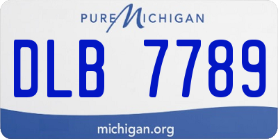MI license plate DLB7789
