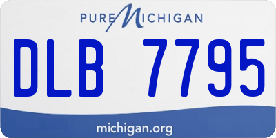 MI license plate DLB7795