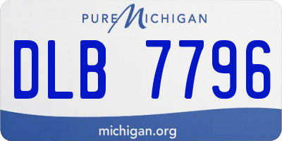 MI license plate DLB7796