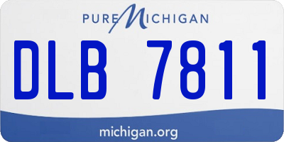 MI license plate DLB7811