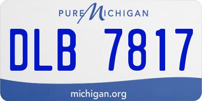 MI license plate DLB7817
