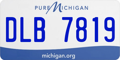 MI license plate DLB7819