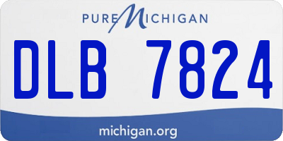 MI license plate DLB7824