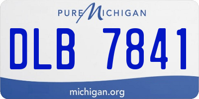 MI license plate DLB7841