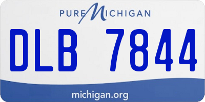 MI license plate DLB7844