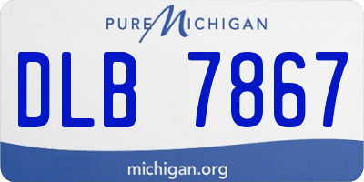 MI license plate DLB7867