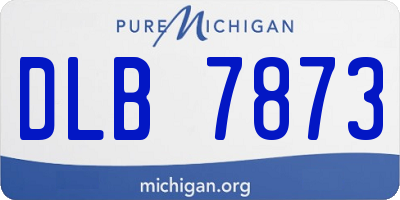 MI license plate DLB7873