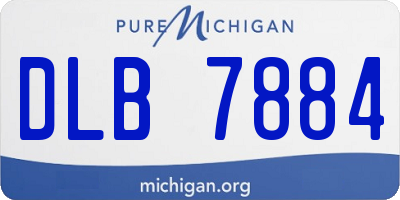 MI license plate DLB7884