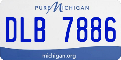 MI license plate DLB7886