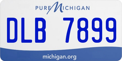 MI license plate DLB7899