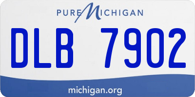 MI license plate DLB7902