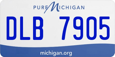 MI license plate DLB7905