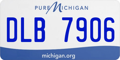 MI license plate DLB7906
