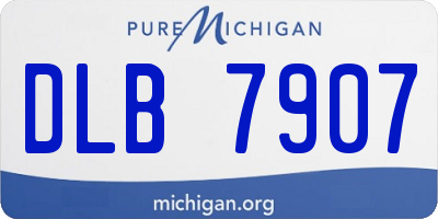 MI license plate DLB7907