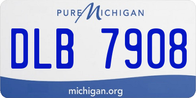 MI license plate DLB7908