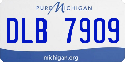 MI license plate DLB7909