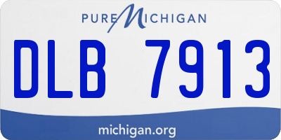MI license plate DLB7913
