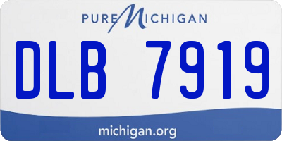 MI license plate DLB7919