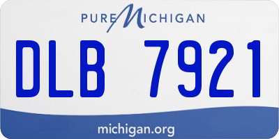 MI license plate DLB7921