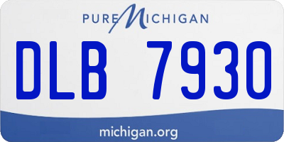 MI license plate DLB7930