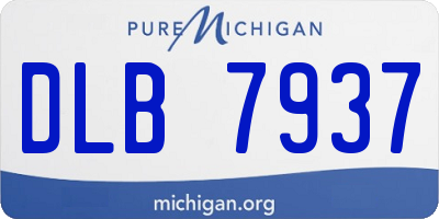 MI license plate DLB7937