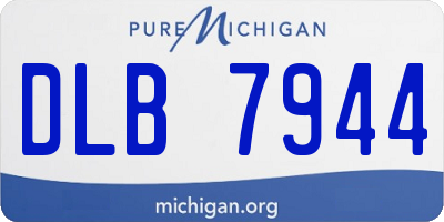 MI license plate DLB7944