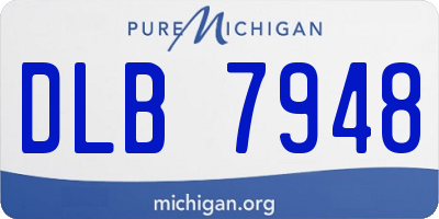 MI license plate DLB7948
