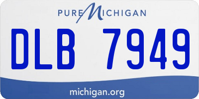 MI license plate DLB7949