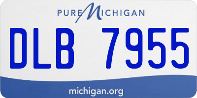 MI license plate DLB7955