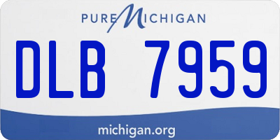 MI license plate DLB7959
