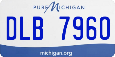 MI license plate DLB7960