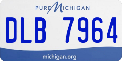 MI license plate DLB7964