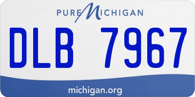 MI license plate DLB7967