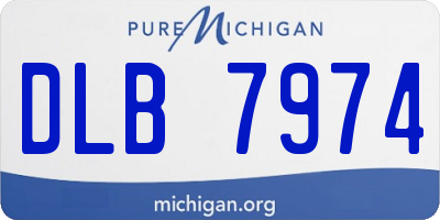 MI license plate DLB7974