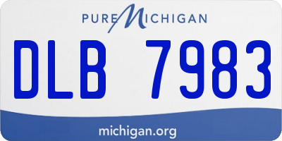 MI license plate DLB7983