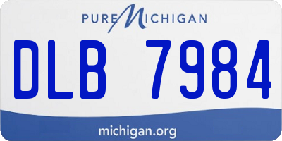 MI license plate DLB7984