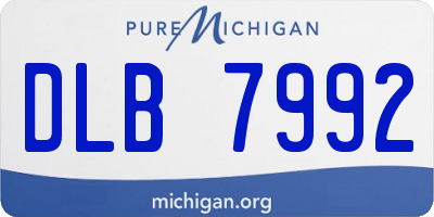 MI license plate DLB7992