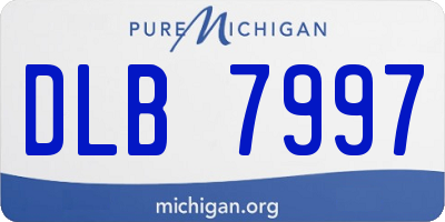 MI license plate DLB7997