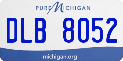 MI license plate DLB8052