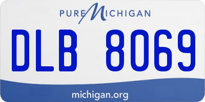 MI license plate DLB8069