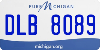 MI license plate DLB8089