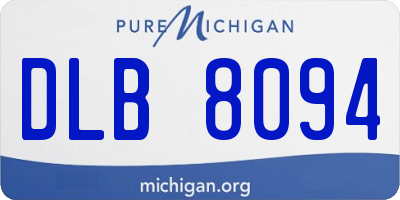 MI license plate DLB8094