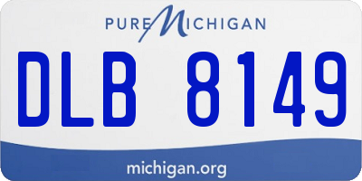 MI license plate DLB8149