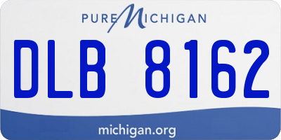 MI license plate DLB8162