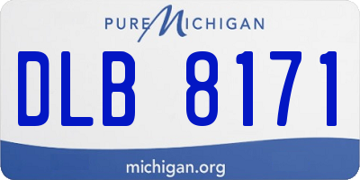 MI license plate DLB8171