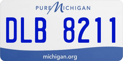 MI license plate DLB8211