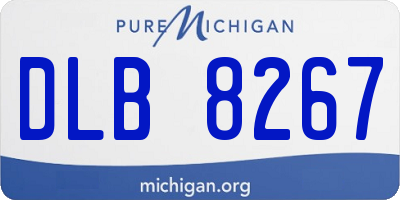MI license plate DLB8267