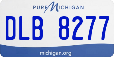 MI license plate DLB8277